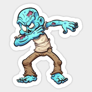 Dabbing Zombie Sticker